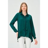 Shahiqa Saten Tunik - 38 - Zümrüt