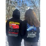 Shain 14 Şubat Sevgililer Günü Hediyesi Çift Kombin Siyah Sweatshirt - 3XL