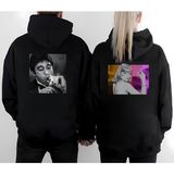 Shain Sevgililer Günü Hediyesi Çift Kombin Sweatshirt - Siyah - XL