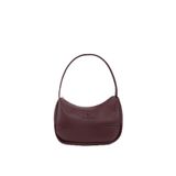 SHAKA Bordo Shk229 Suni Deri, Fermuarlı Tek Bölmeli, Baget Model El, Kol Ve Omuz Çantası,Bordo