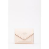 SHAKA Krem Shk67 Suni Deri Bozuk Ve Kağıt Para Bölmeli Çıtçıtlı Kartlıklı Zarf Model Cepli Cüzdan