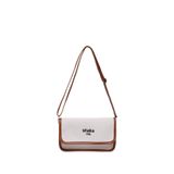 SHAKA Krem - Taba Shk143 Kanvas Kumaş, Tek Bölmeli, Çıtçıtlı, Suni Deri Askılı, Kol ve Omuz Çantası,Krem/Taba