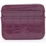 SHAKA Mor Shk181 Kroko Suni Deri, 4 Kartlık ve Para Bölmeli, Unisex Kartlık