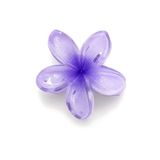 SHAKA Mor SHK2007 Lotus Çiçek Figürlü Mandal Saç Tokası