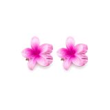 SHAKA Pembe SHK2008 Lotus Çiçek Figürlü 2'li Mini Mandal Toka Seti
