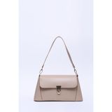 SHAKA Vizon SHK153 Suni Deri Kilit Detaylı Standart Askılı Tek Bölmeli El, Kol ve Omuz Çantası U:15 E:29 G:9 cm