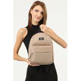 Shaka Vizon U21 Fermuarlı 2 Bölmeli Ön Cep Detaylı Kanvas Kumaş Unisex Sırt Çantası U:32 Cm E:24 Cm G:11