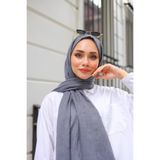 shalby Bambu Crash Şal Füme Tesettür FÜME 200 x 90