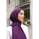 shalby Bambu Crash Şal Tesettür Böğürtlen