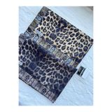 shalby Tesettür Etnik Leopar Desenli Pamuklu Şal 2 li Set ve Shalby Makyaj Aynası Bakır 70 x 185