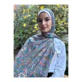 shalby Tesettür Gerbera Desen Pamuk Soft Şal Gökkuşağı Çok Renkli 70 x 185