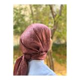 shalby Tesettür Ipeksi Pamuk Jakar Lory Desen Şal Rose rose 180 x 70