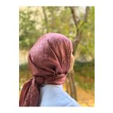 shalby Tesettür Ipeksi Pamuk Jakar Lory Desen Şal Rose