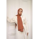 shalby Twin Desen Kaşmir Tesettür Şal Kiremit kiremitt 70 x 180