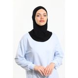 Shalista Sepete 5 ekle 4 öde Kadın Tesettür Pratik Yakalıklı bone Ninja Bone Siyah Sporcu Bone