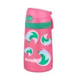 Shamobo FiftyFifty Çocuk 350 Ml Pipetli Paslanmaz Çelik Termos Bpa İçermez 7 Renk (Koyu Pembe)