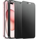 SHANG PIN JIA 2 Paket Mat Gizlilik Ekran Koruyucu iPhone 15 Plus / 14Promax 6,7 İnç ile Uyumlu, Parlama Önleyici Casus Çizilmez Temperli Cam Film, Kolay Kurulum Çerçeveli Pürüzsüz ve Duyarlı Dokunmatik Cam