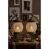 Shapy Dekoratif Kandil Seti 2’li - Pilli Tealight Mum Hediyeli Askılı Masa Süsü