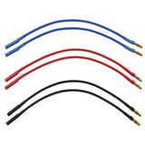 Share Goo 6 Paket 7,8 inç 14AWG 4,0 mm Altın Mermi Konnektör 4 mm Muz Fiş Uzatma Kablosu Erkek Dişi Tel RC Araba Tekne Fırçasız Motor ESC