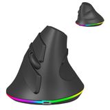 SHARE SUNSHINE Kablosuz Fare Bluetooth Şarj Edilebilir Çift Modlu Ergonomik Dikey Büyük Karpal Tünel Ergo Optik Seyahat Akülü Fareler PC Dizüstü Bilgisayar Mac iPad Pro MacBook Pro/Air için, RGB Işık, Yan Düğmeler