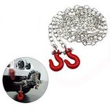 ShareGoo Mini Metal römork kanca ve zincir 1/10 RC4WD D90 eksenel SCX10 RC kaya paletli tırmanma araba kamyon