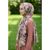 Sharell Bambu Kraş Pamuk Şal (Açık Vizon) 212-114