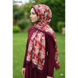 Sharell Bambu Kraş Pamuk Şal (Bordo) 212-112