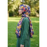 Sharell Bambu Kraş Pamuk Şal (Lacivert) 211-114