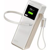 Sharge Hypertower 170w 25000 Mah Dahili Kablolu Akıllı Ekranlı Powerbank Taşınabilir Hızlı Şarj Cihazı - Beyaz