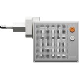 Sharge Pixel 140W Gan Hızlı Şarj Cihazı - 3 Portlu Pd 3.1 (3x Type-C) Akıllı Nokta Matris LED Ekranlı Adaptör - iPhone 17/16 ,android,macbook, Notebook Uyumlu - Gri/beyaz