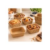 SHARI 15 Adet Muffin Kağıt Kek Kapsülü – Dekoratif Kare Cupcake Kalıbı – Fırınlık Kek ve Tatlı Sunum Kapsülü