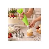 SHARI Krema Sıkma Torbası Pasta Süsleme Seti 6 Farklı Duy Uçlu Dekorasyon Torbası Kek Cupcake Kurabiye Süsleme