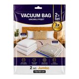 SHARI Vakumlu Hurç Seti 2 li Jmbo (73x130 cm) – Büyük Boy Vakum Poşeti Saklama Torbası