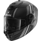 Shark 0325 Mat Siyah Gri Spartan Rs Carbon Shawn Kapalı Kask