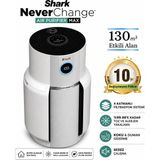 Shark 130 M² 4 Katmanlı Hepa Filtreli 5 Yıl Filtre Ömürlü Anti-Odor Hava Temizleyici Ev Ofis Koku Beyaz Pm2.5 PM10 Duman
