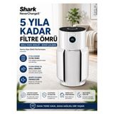 Shark 130 M² Hepa Hava Temizleyici Cihaz Koku Giderici Polen Alerjen Pm2.5 Beyaz Günlük Kullanım