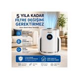 Shark 23 M² Hepa Aktif Karbon Hava Temizleyici Cihaz Sessiz Koku Giderici Alerjen Pm2.5 PM10 Beyaz Salon Oda