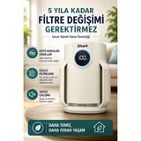 Shark 23 M² Hepa Filtreli 5 Yıl Filtre Ömürlü Ultra Sessiz Anti Alerjen Hava Temizleyici Yeşil Pm2.5 PM10 Duman Toz Koku