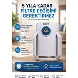Shark 23 M² Hepa Filtreli 5 Yıl Filtre Ömürlü Ultra Sessiz Koku Giderici Hava Temizleyici Beyaz Karbon Pm2.5 PM10 Alerji