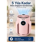 Shark 23 M² Hepa Hava Temizleyici Cihaz Sessiz Koku Giderici Polen Toz Alerjen PM10 Pembe Salon Oda