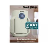 Shark 5 Yıl Uzun Ömür Filitre Anti-Alerjen Koku Giderici ve Ultra Sessiz Hepa Filtreli Kompakt Akıllı Hava Temizleyici Compact Pro Modern (Yeşil)