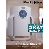 Shark 5 Yıl Uzun Ömür Filitre Küçük Odalar Için Dev Performans Anti-Odor Koku Giderici ve Ultra Sessiz Hepa Filtreli Kompakt Tasarım Akıllı Hava Temizleyici Compact Pro - Beyaz