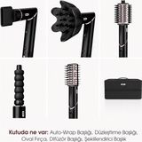 Shark Flexstyle 5-In-1 Siyah Premium Saç Kurutma ve Şekillendirme Seti, 1400 W, Auto-Wrap Otomatik Bukle, 5 Başlıklı Air Styler, Saklama Çantalı, Cool Shot Bitirme, Hafif Gövde
