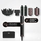 Shark Flexstyle 5-In-1 Siyah Yüksek Kaliteli Çok Amaçlı Saç Şekillendirici, Difüzör, Oval Fırça, Düzleştirici Fırça, Iki Yön Bukle Aparatı, 3 Isı 3 Hız Ayarı, Isı Kontrol Sensörü