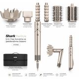 Shark Flexstyle 5-In-1 Taş Rengi Yüksek Kaliteli Saç Şekillendirici Seti, 3 Isı 3 Hız Ayarı, Akıllı Isı Sensörü, Difüzörlü Air Styler, Hacim Veren Oval Fırça, Hafif Tutuş Tasarımı