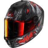 Shark Kırmızı Siyah 0331 Spartan Rs Shaytan Dövmeli Kapalı Kask