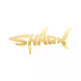 Shark Köpek Balığı Sticker 17X17 Cm Gold