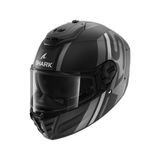 Shark Mat Siyah Gri Spartan Rs Carbon Shawn Kapalı Kask