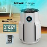 Shark Neverchange5 60M² 5 Yıl Filtre Ömürlü Akıllı Sensörlü Anti-Odor Hepa 13 Filtreli Koku Giderici Hava Temizleyici - Beyaz