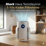 Shark Profesyonel Hava Temizleyici Makine Clean Sense Teknolojisi Toz Duman ve Polen Engelleyici Otomatik Mod Beyaz